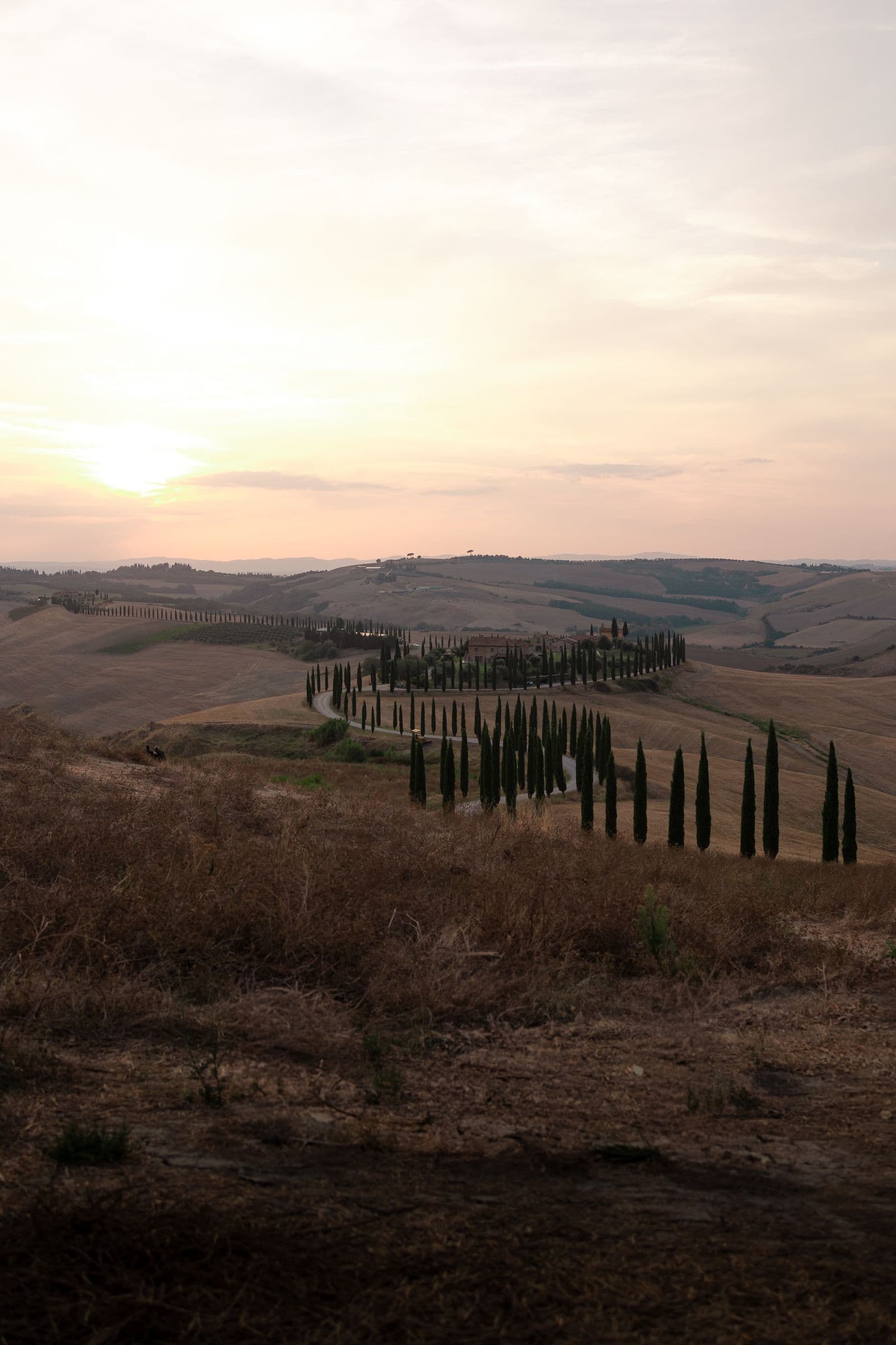 Val d’Orcia al tramonto